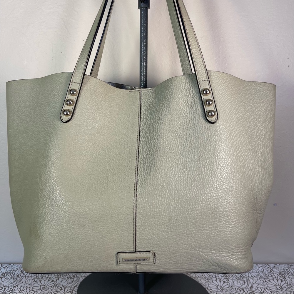 Rebecca Minkoff Soft Pebbled Leather Studded Shoulder Tote Unlined - Picture 4 of 16
